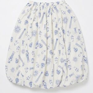 Bubble Hem Greece Dreams Maxi Skirt Size Large Euro Summer Cottagecore Elevated